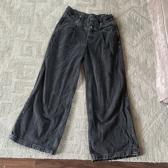 COPY - Free People Care Super Sweeper Wide Leg Flood Jeans - Picture 8 of 8